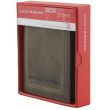 Men’s Genuine Leather RFID Passcase Wallet – Brown