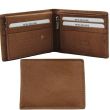 Men’s Leather RFID Euroborse Bifold Wallet – Tan