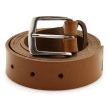 Men's Plain Leather Belts 1.25 - Tan (XX Large)