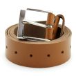 Men's Plain Leather Belts 1.5" - Tan (Medium)