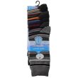 Men's Striped Design Cotton Rich Socks (7 Pair Pack) - Asst 