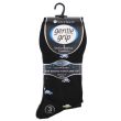 Men's "Vehicle Design" Cotton Blend Socks - Gentle Grip (3 Pair Pack) - Asst 