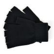 Men's Thermal Black Fingerless Magic Gloves