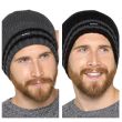 Mens Thinsulate Hat with Stripes - Assorted Colours