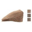 Men's Tweed Design Flat Cap - Assorted Colours & Sizes