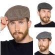 Mens Tweed Design Flat Caps