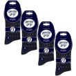 Men's Micro Rectangle Gentle Grip Cotton Blend Ankle Socks (3 Pack) - Black/Navy/Charcoal
