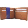 Men's Leather RFID Fold Bifold Wallet - Tan