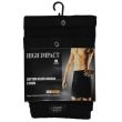 Men's Plain Cotton Blend Boxers (3 Pack) High Impact - Black 