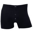 Men's Plain Cotton Blend Boxers (3 Pack) High Impact - Black 