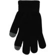 Mens Plain Touch Screen Magic Gloves - Black