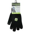 Mens Plain Touch Screen Magic Gloves - Black