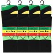 Men's Rasta Cotton Blend Socks - Pack of 3 Pairs