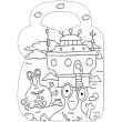 Animals and Monsters Colouring & Sticker Activity Book - Assorted