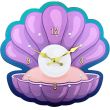 Mermaid Sea Shell Pearl Wall Clock