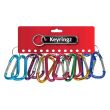 Metal V-Clip Keyrings - Assorted Colours 