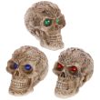 Mini Celtic Skulls with Gem Eyes Figurine - 5cm