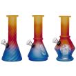 Mini Glass Water Pipe With Tri-Colour – Assorted (6inch) 