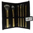 Wholesale Chique Royal Moda Metallics 7pc Total Face Flip Brushes Kit Gold