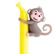 Monkey Banana Fine Tip Pen With Topper - 16cm - Asst. Colours