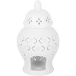Moroccan Lantern Cut-Out Ceramic Oil Burner & Wax Warmer - 23.5cm