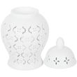 Moroccan Lantern Cut-Out Ceramic Oil Burner & Wax Warmer - 23.5cm