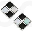 Mother of Pearl Shell Chequerboard  Stud Earrings