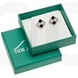 Mother of Pearl Shell Chequerboard  Stud Earrings