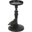 Mystic Raven Resin Pillar Candle Holder – 16.5cm