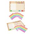 A4 Kids Reward Motivation Chart With Star Stickers - 8 Charts + 56 Colourful Stickers