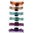 Natural Dual Tone Effect Clamp - Assorted Dark Colours (14cm)