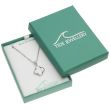 Natural Mother of Pearl Shell Quatrefoil Pendant Necklace