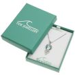 Natural Paua Shell Celtic Heart Pendant Necklace