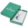 Natural Paua Shell Ying-Yang Pendant Necklace