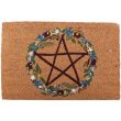 Natural Solstice Wreath Coir Doormat - 60cm