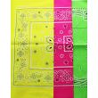 Neon Bandanas- Paisley & Flowers Print Assorted 