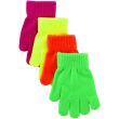 Children's Neon Magic Gloves - Assorted Colours 