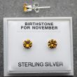 Birthstone Studs Earrings- November 5mm