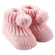 Nursery Time Knitted Baby Boots with Pompoms