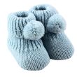 Nursery Time Knitted Baby Boots with Pompoms
