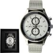 NY London Men's Mesh Bracelet Watch  - PNP/White