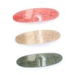 Oval Barrette With Glitter Finish & Textured Pattern