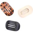 Oval Matt Finish Hair Clamp - Assorted