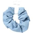 Denim Style Hair Scrunchie – Large 13cm Assorted Blue