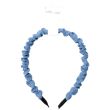 Blue Ruched Denim Aliceband – Assorted - 1.5cm