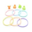 Pastel Heart Mini Clamps & Elastics Set