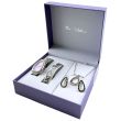 Paul Salatini Ladies Watch Gift Set - Purple/Silver (2500)