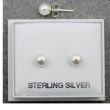  Sterling Silver Pearl Ball Shape Studs 5mm  