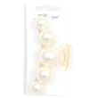 Pearl Bead Transparent Hair Clamp - 9.5cm