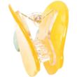 Yellow Pearlescent Lemon Shaped Hair Clamp - 7cm